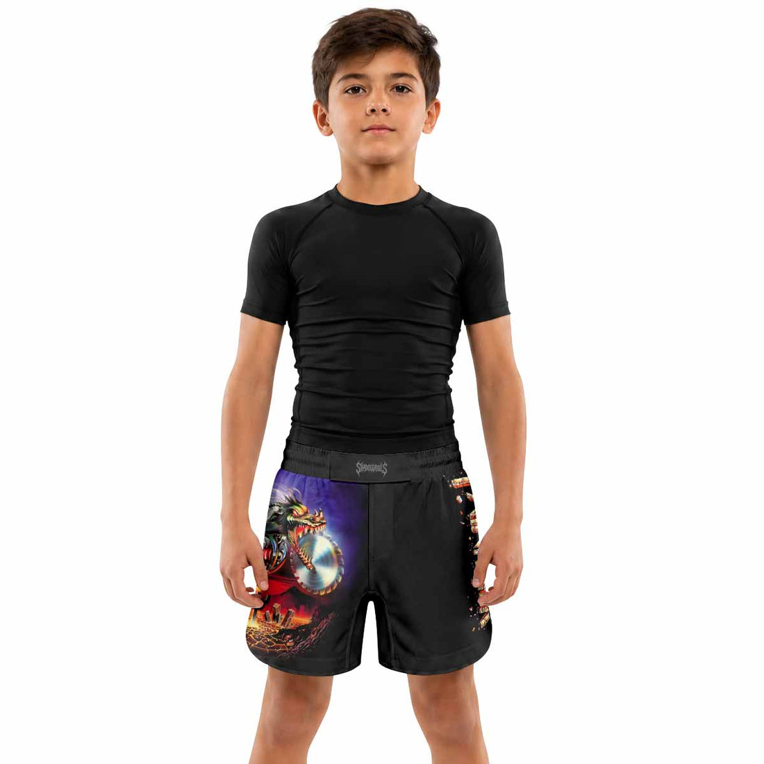 Judas Priest Painkiller Kids Grappling Shorts - lifestyle
