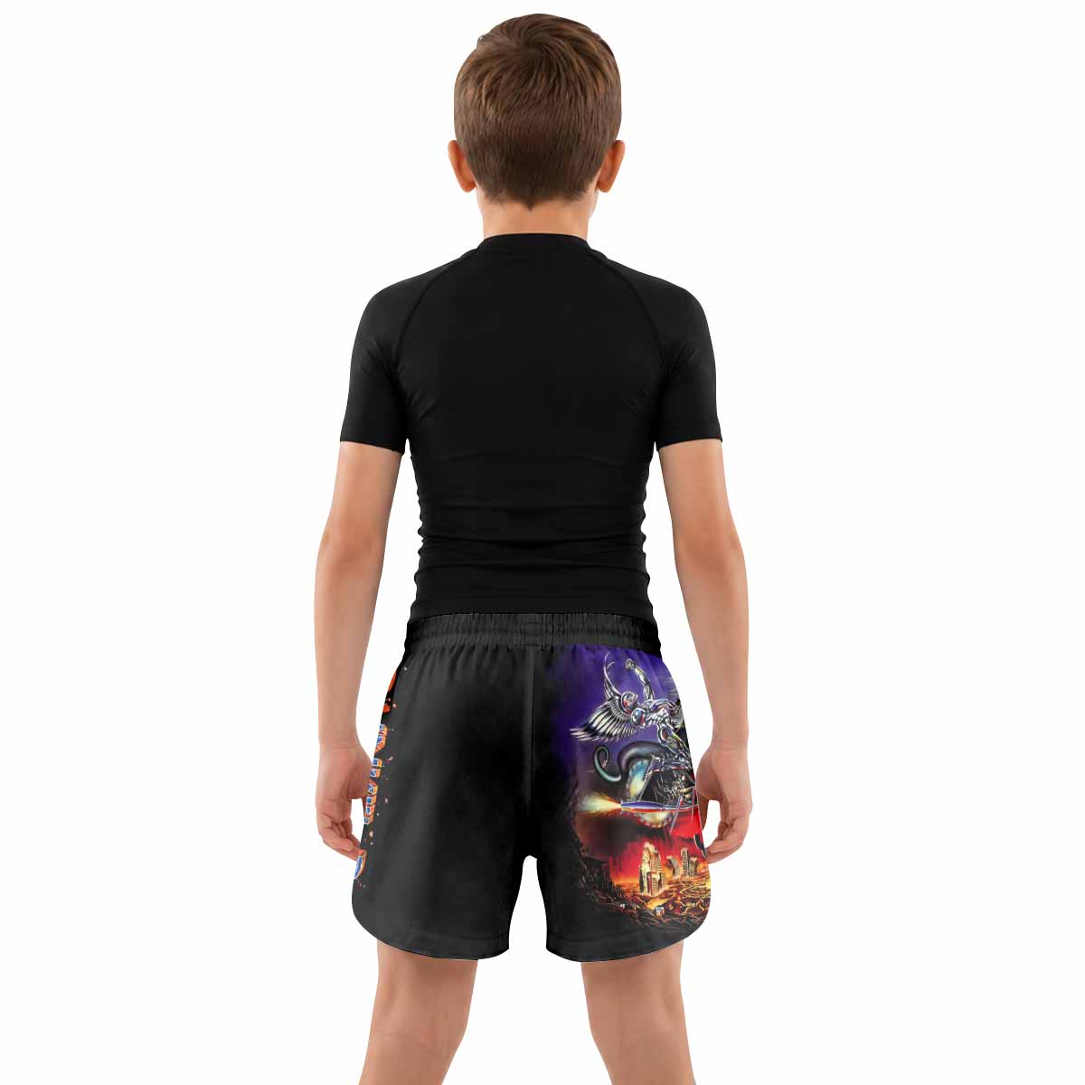 Judas Priest Painkiller Kids Grappling Shorts - lifestyle