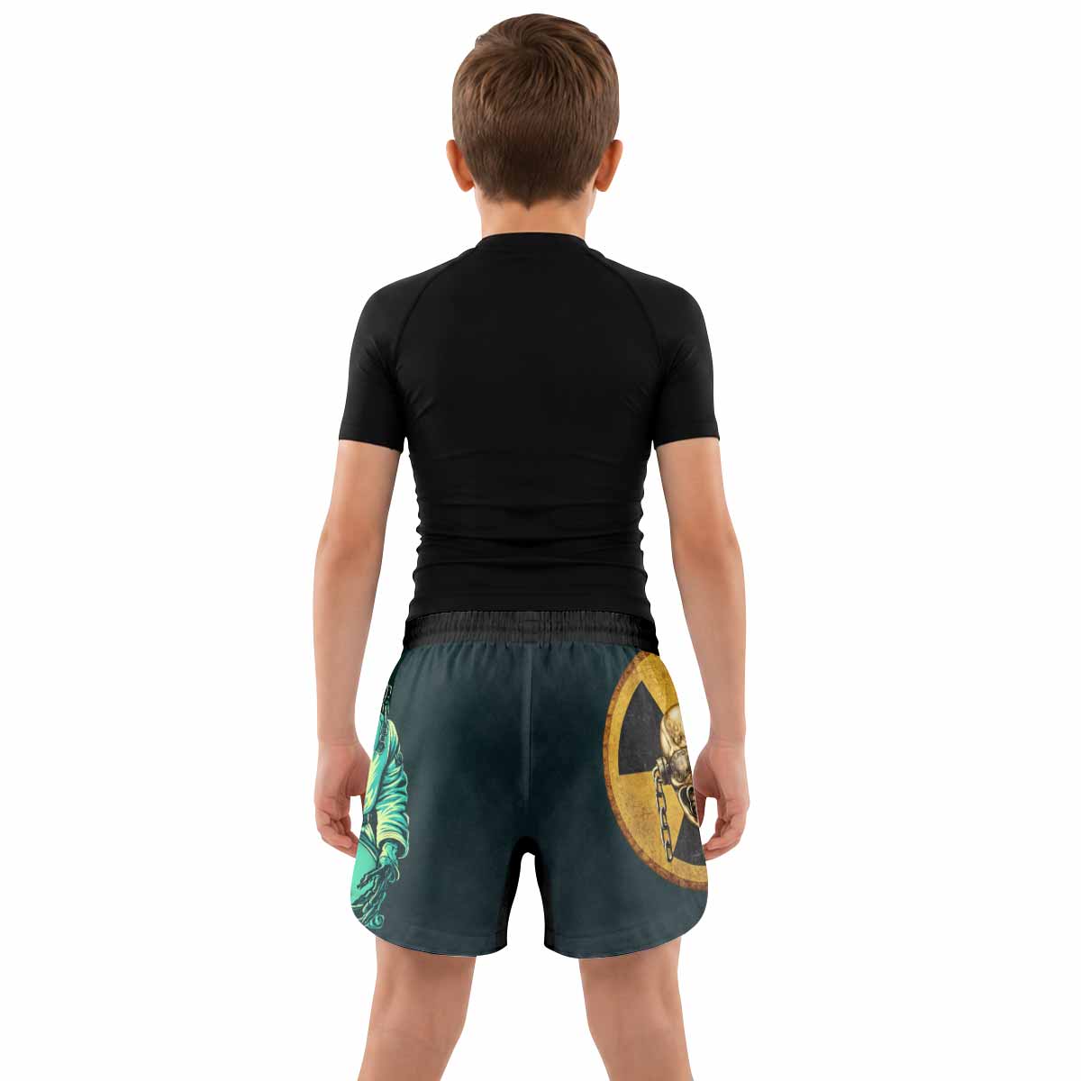 Megadeth Nuclear Skull Kids Grappling Shorts - lifestyle