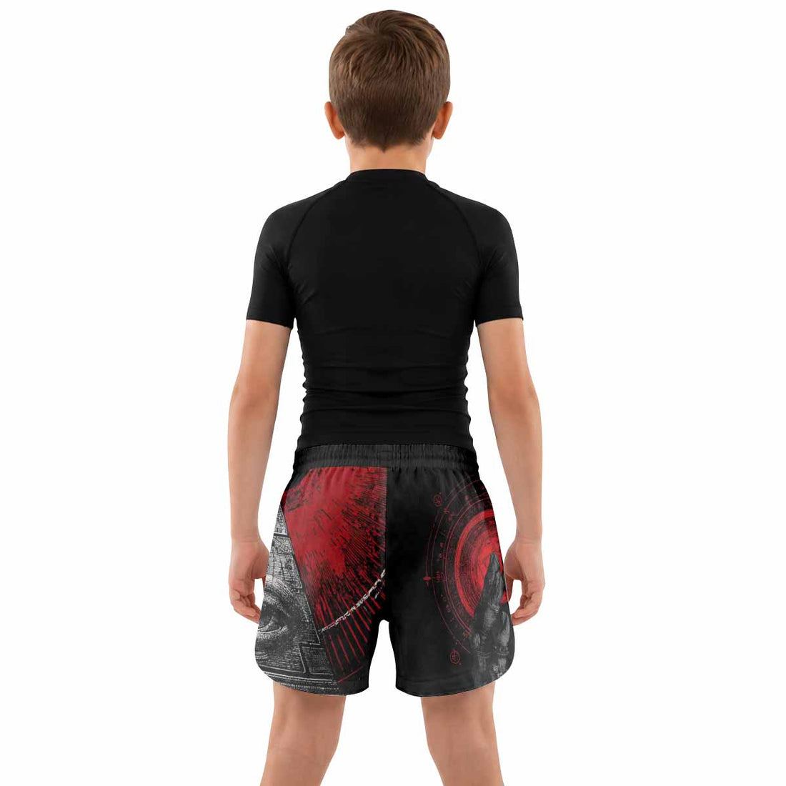 All Seeing Eye Kids Grappling Shorts - lifestyle