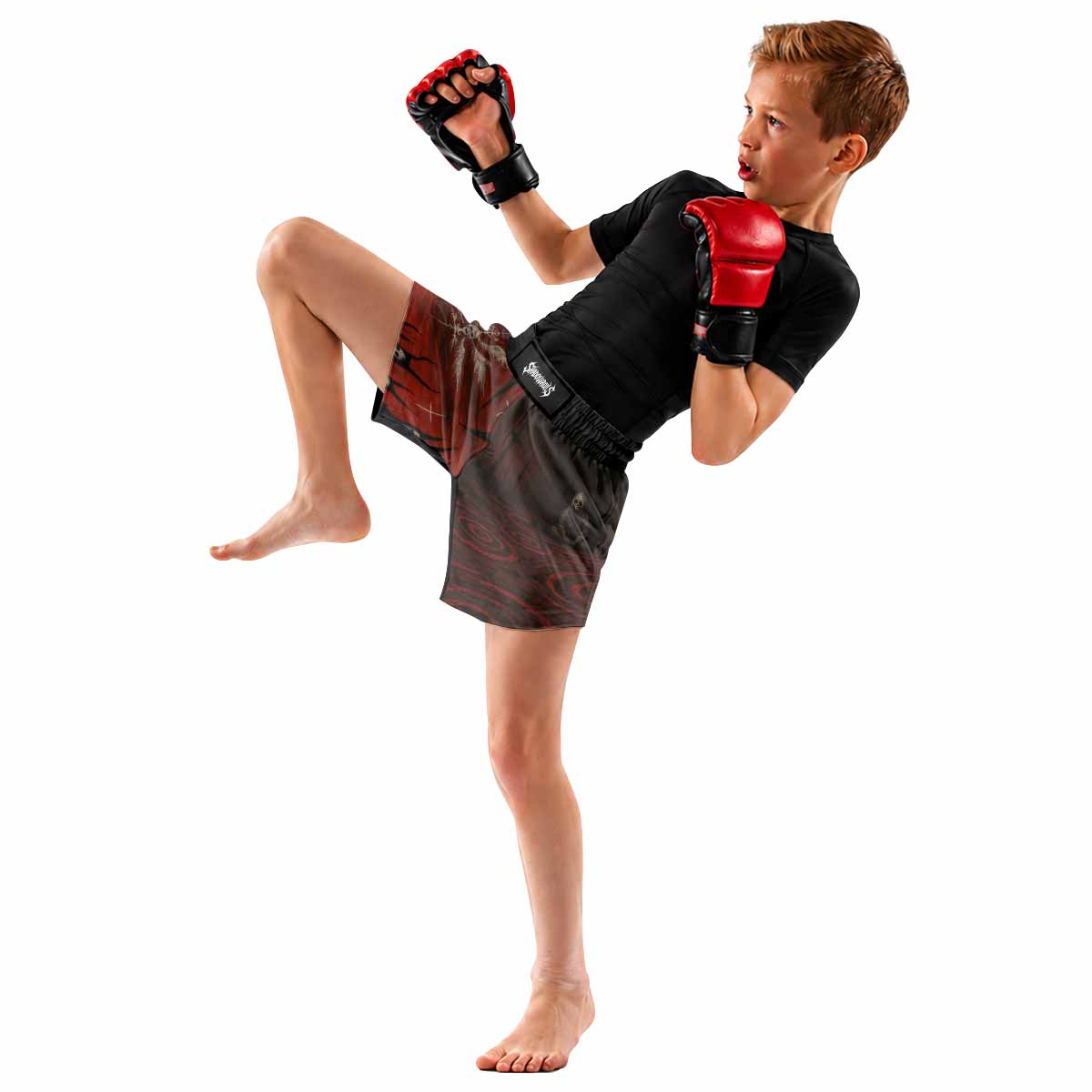Occult Fallen Seraph Ritual Kids Grappling Shorts - lifestyle