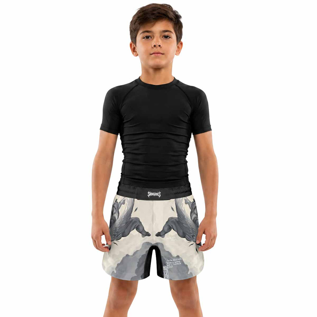 Icarus Too Close To The Sun Kids Grappling Shorts - lifestyle