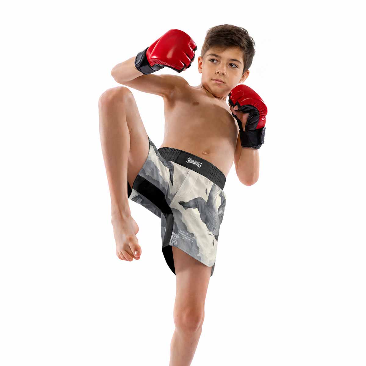 Icarus Too Close To The Sun Kids Grappling Shorts - lifestyle