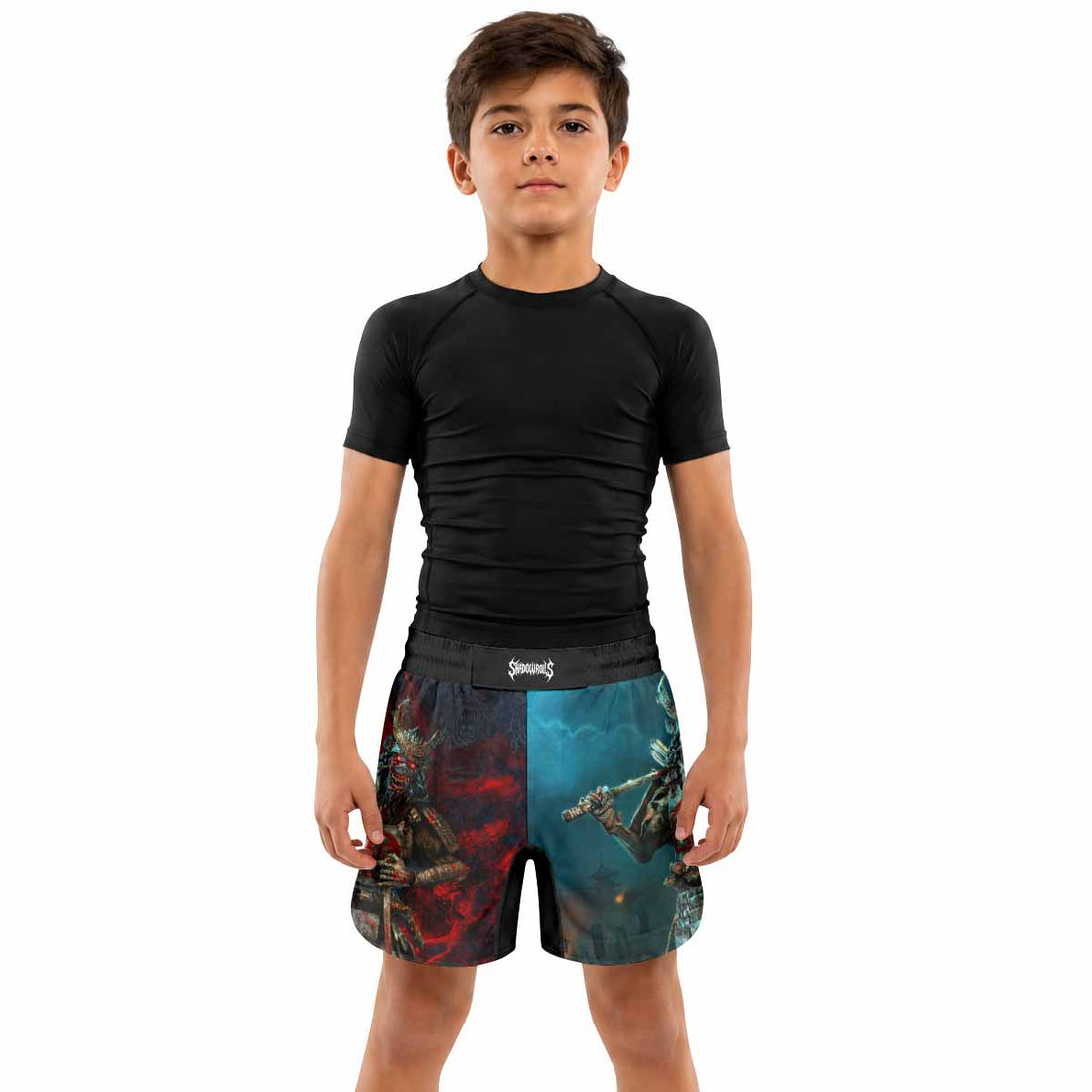 Iron Maiden Senjutsu Kids Grappling Shorts - lifestyle