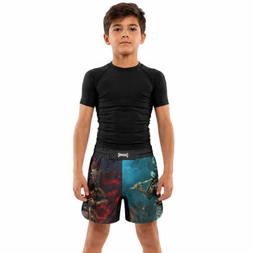 Iron Maiden Senjutsu Kids Grappling Shorts - lifestyle