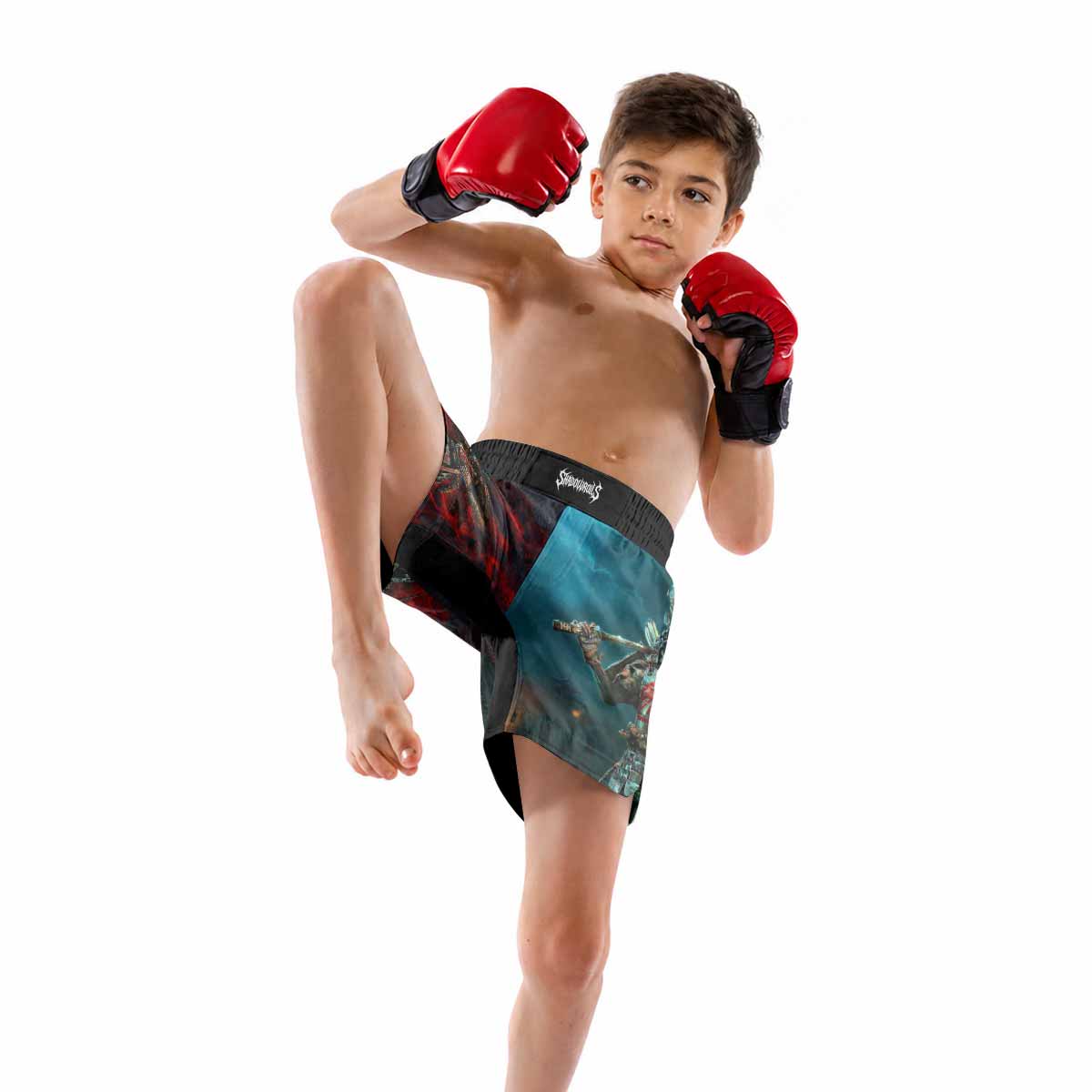 Iron Maiden Senjutsu Kids Grappling Shorts - lifestyle