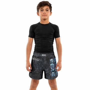 Iron Maiden The Ten Eddies Kids Grappling Shorts - lifestyle