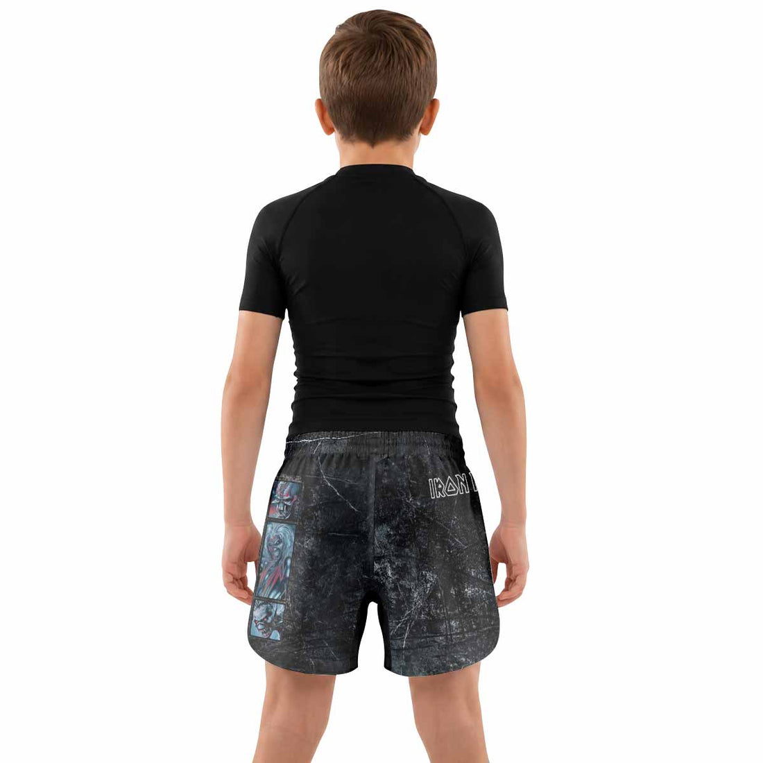 Iron Maiden The Ten Eddies Kids Grappling Shorts - lifestyle