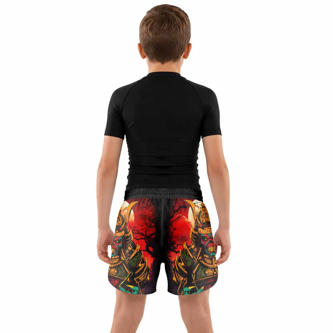 Iron Maiden Samurai Jiu-Jitsu Kids Grappling Shorts - lifestyle