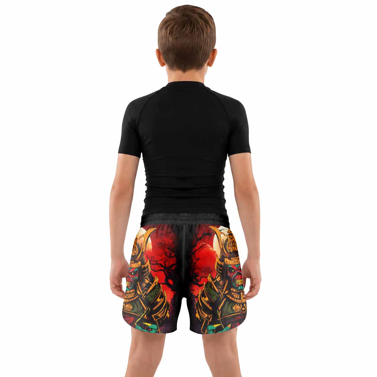 Iron Maiden Samurai Jiu-Jitsu Kids Grappling Shorts - lifestyle