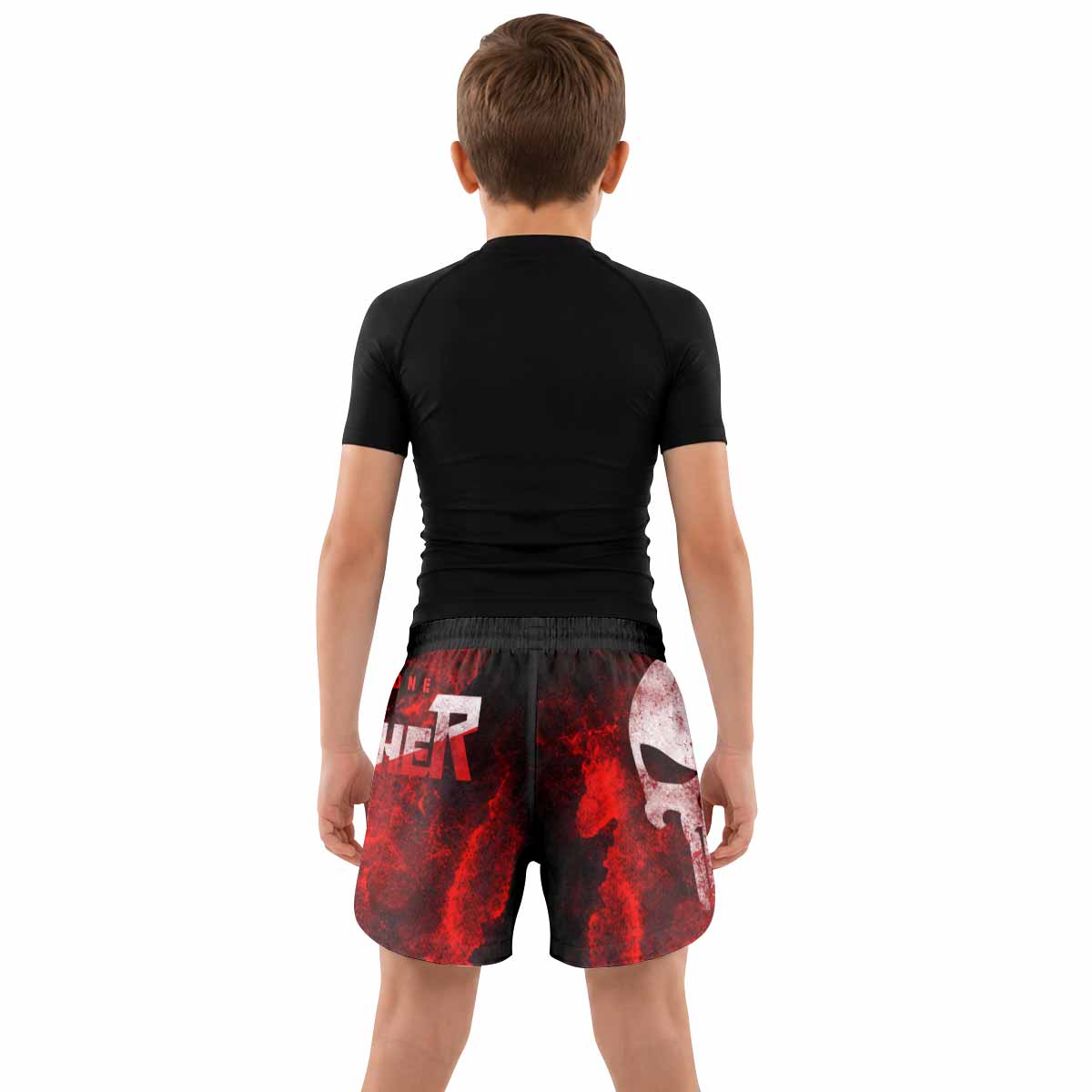 Punisher War Zone Kids Grappling Shorts - lifestyle