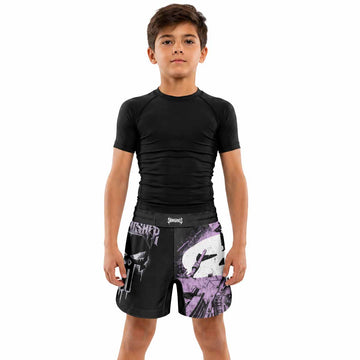 Punisher Final Verdict Kids Grappling Shorts - lifestyle