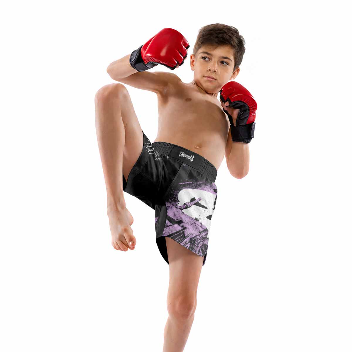 Punisher Final Verdict Kids Grappling Shorts - lifestyle