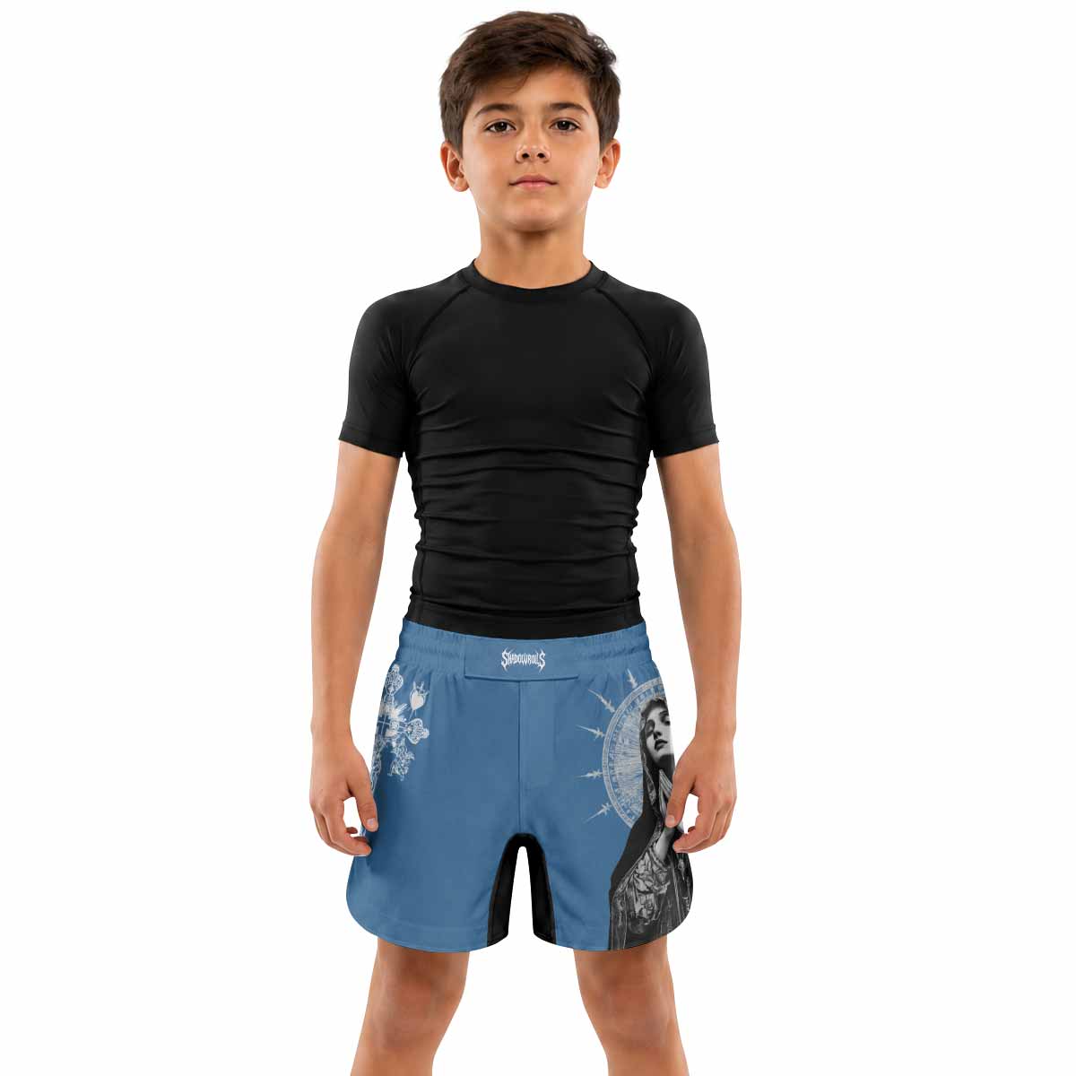 Our Lady of Sorrows Kids Grappling Shorts - lifestyle