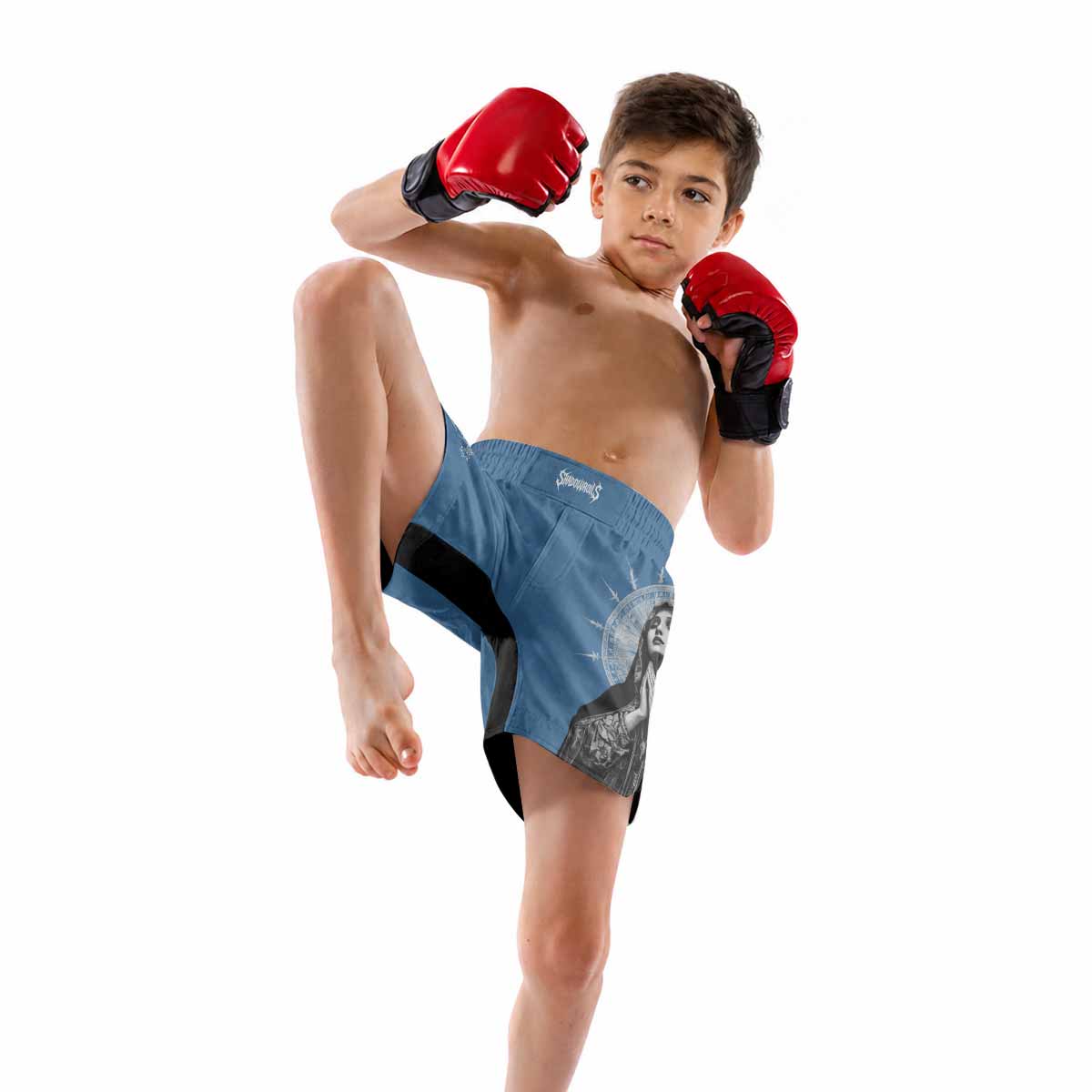 Our Lady of Sorrows Kids Grappling Shorts - lifestyle