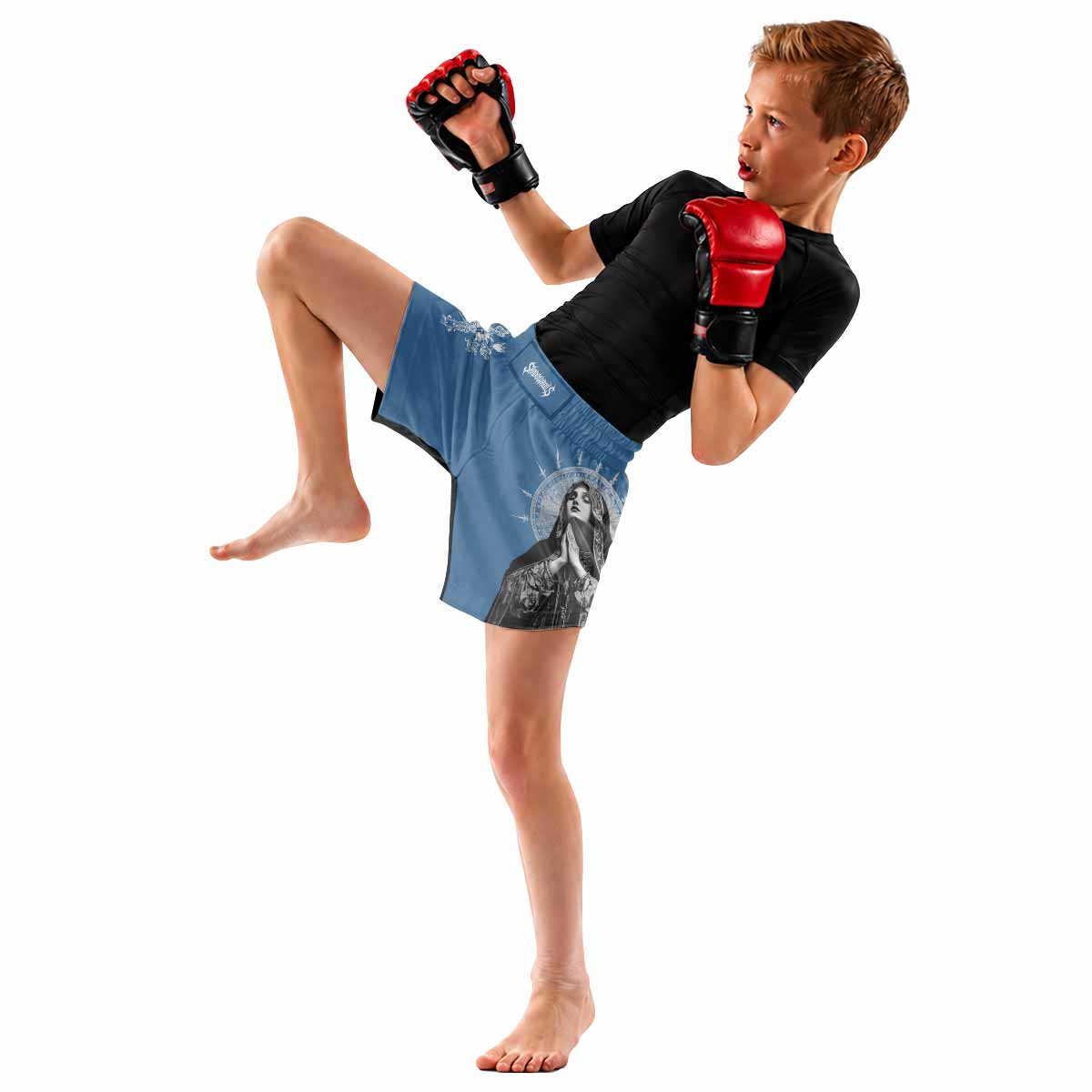 Our Lady of Sorrows Kids Grappling Shorts - lifestyle