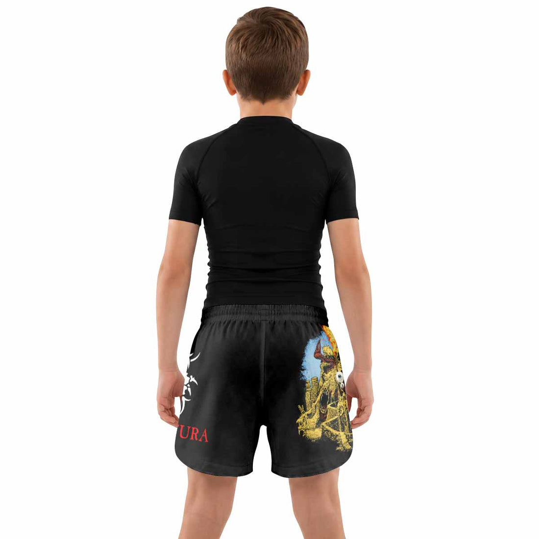 Sepultura Arise Kids Grappling Shorts - lifestyle