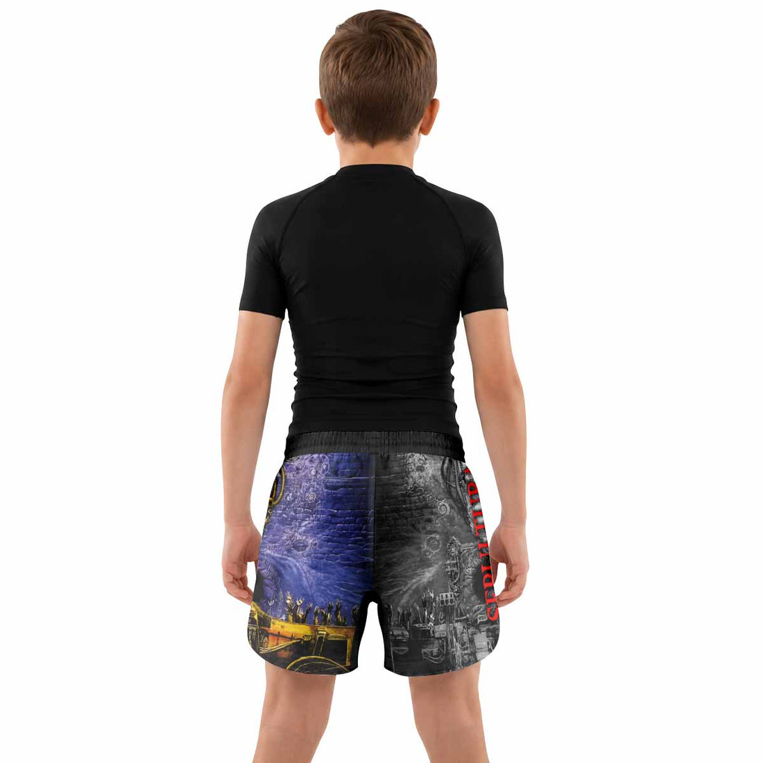 Sepultura Chaos A.D Kids Grappling Shorts - lifestyle
