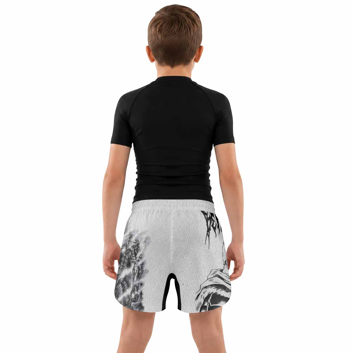 Berserk Metal Guts Kids Grappling Shorts - lifestyle