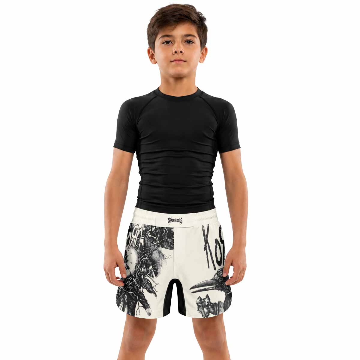 Korn Eye Of Heart Kids Grappling Shorts - lifestyle