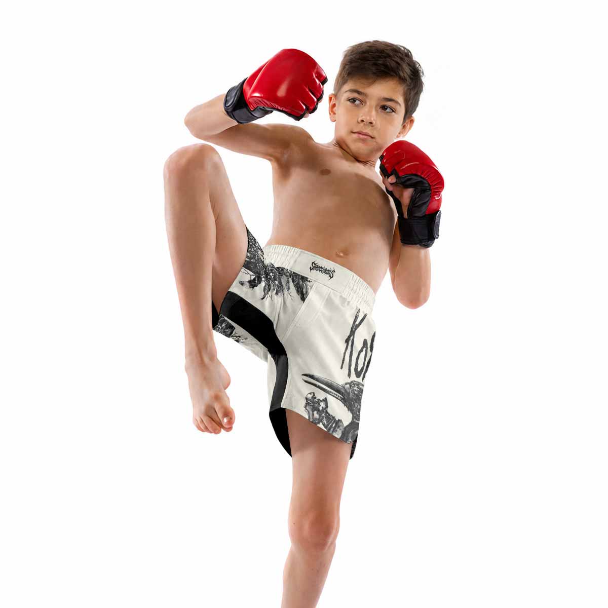 Korn Eye Of Heart Kids Grappling Shorts - lifestyle