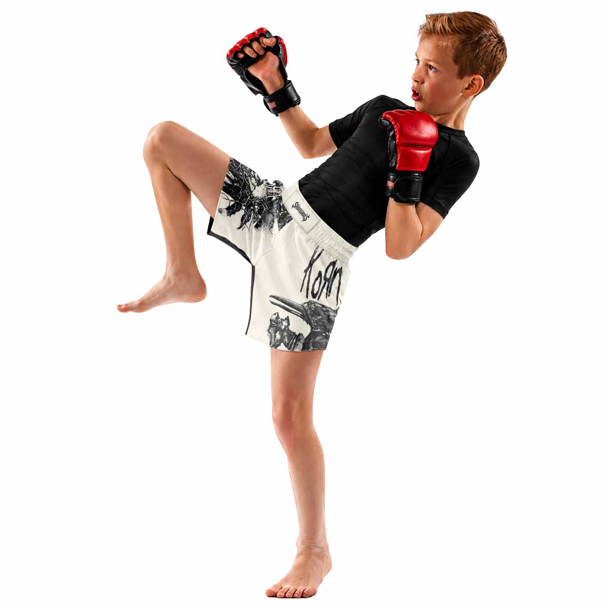 Korn Eye Of Heart Kids Grappling Shorts - lifestyle