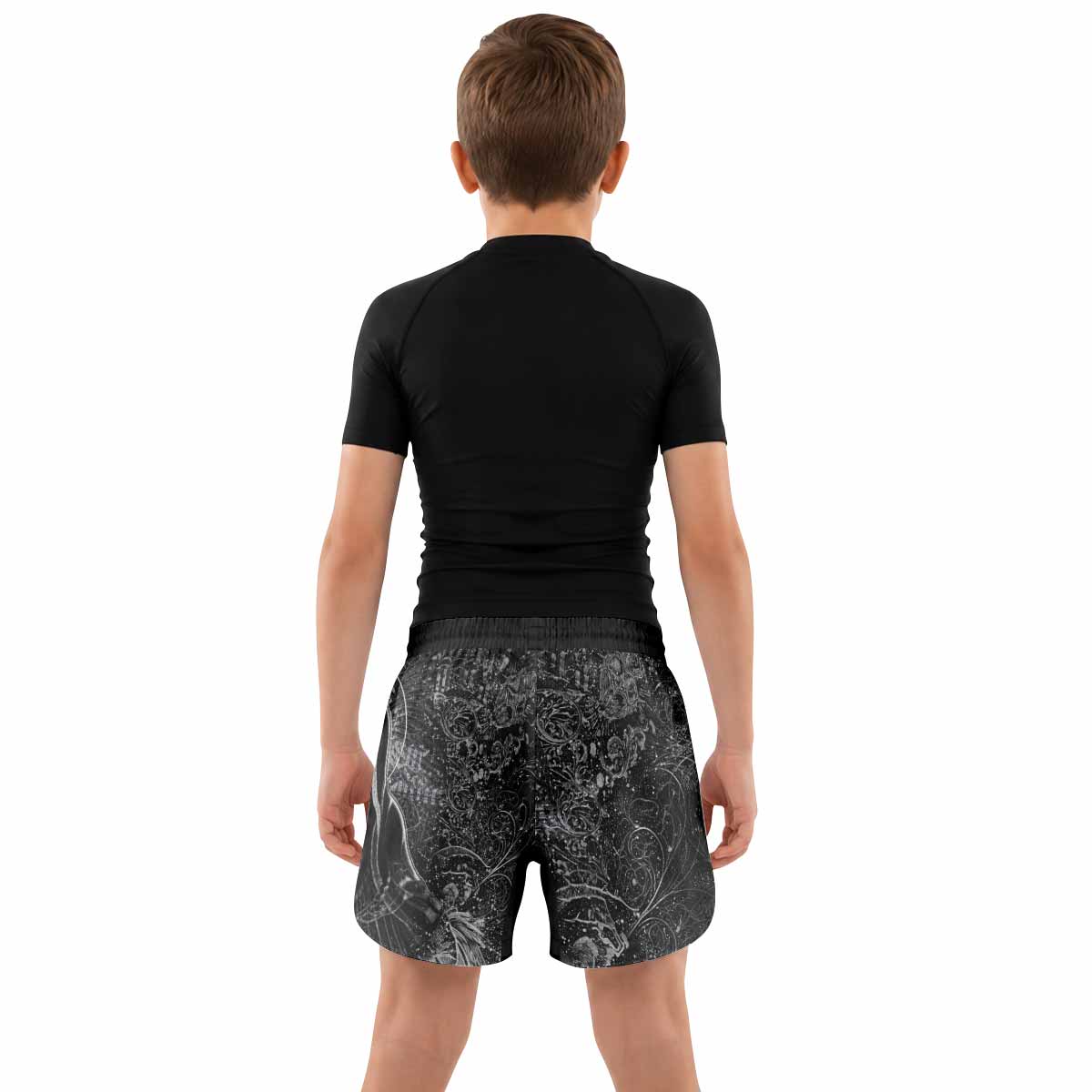 Virgin Mary Kids Grappling Shorts - lifestyle