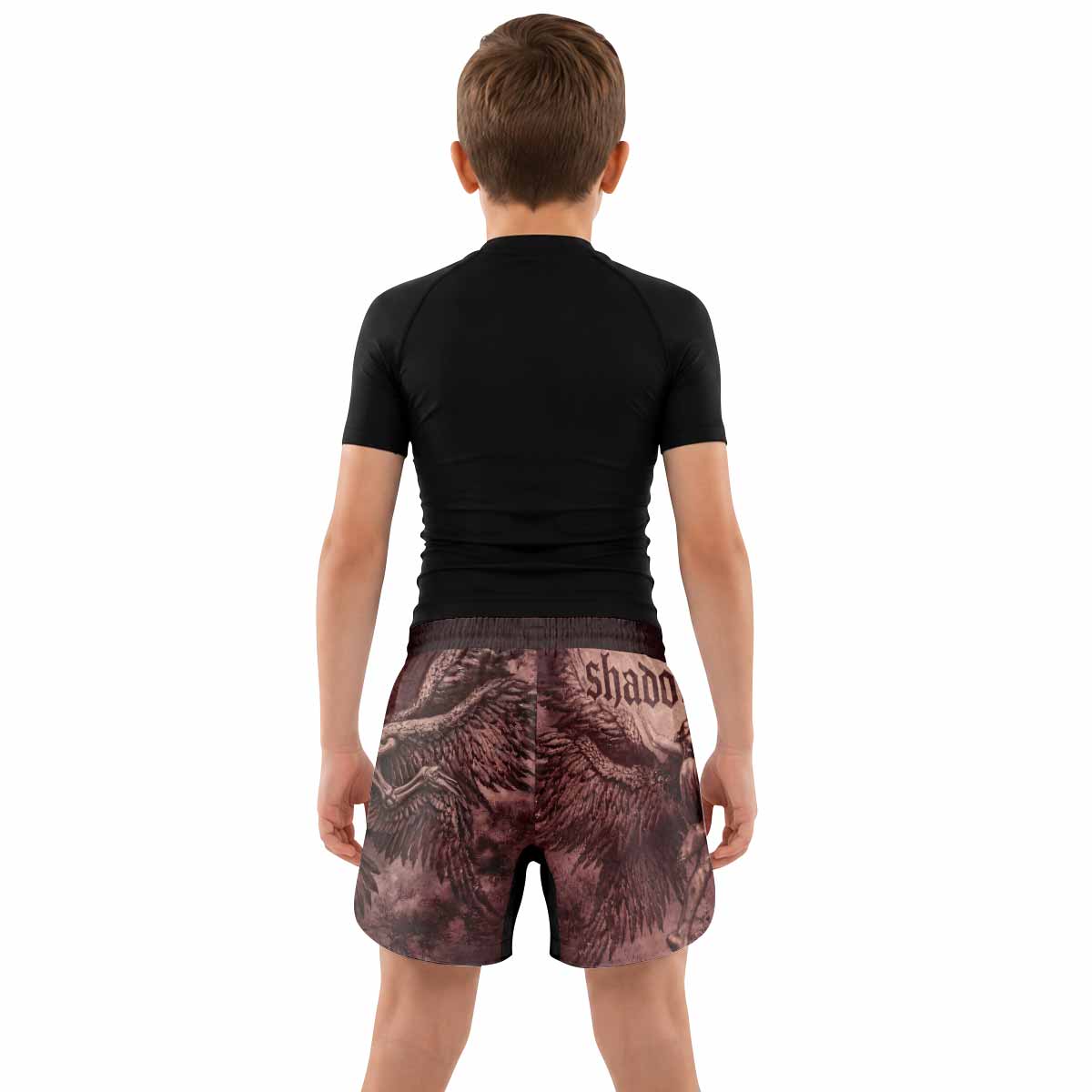 Bones of Grace Dark Angel Kids Grappling Shorts - lifestyle