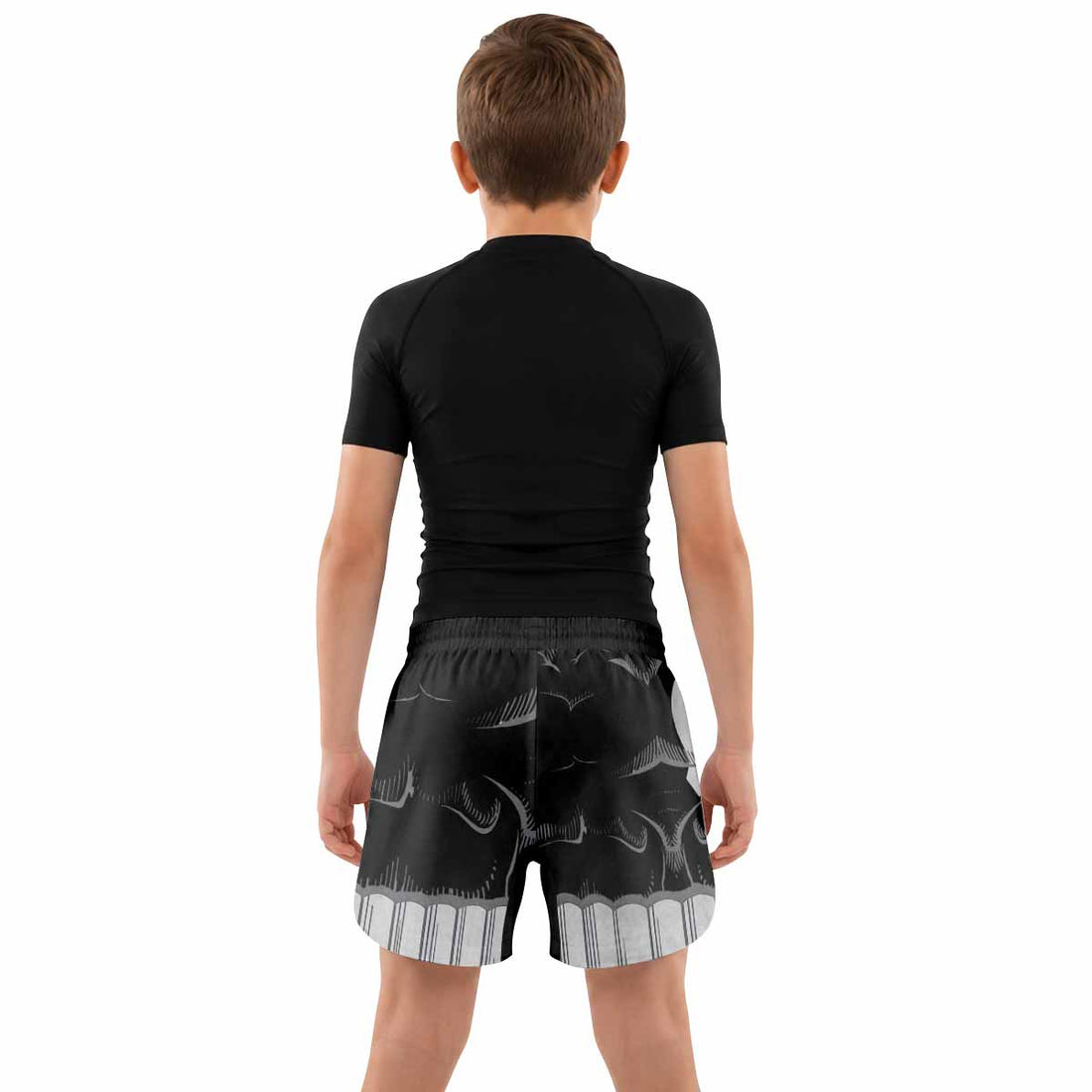 Punisher Skull Tactical Kids Grappling Shorts - lifestyle