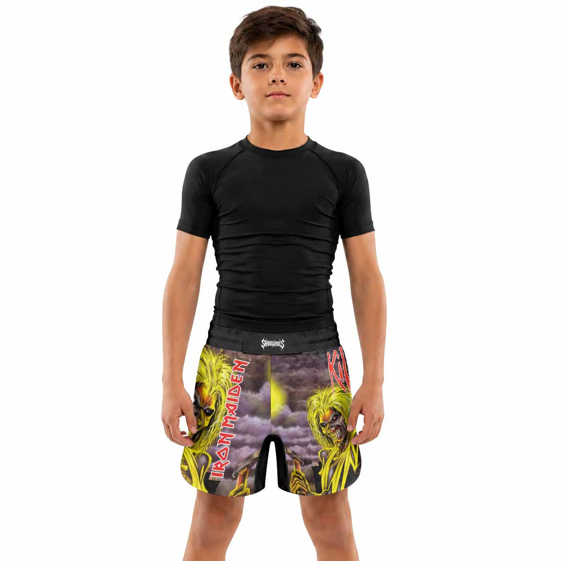 Killers Iron Maiden Kids Grappling Shorts - lifestyle