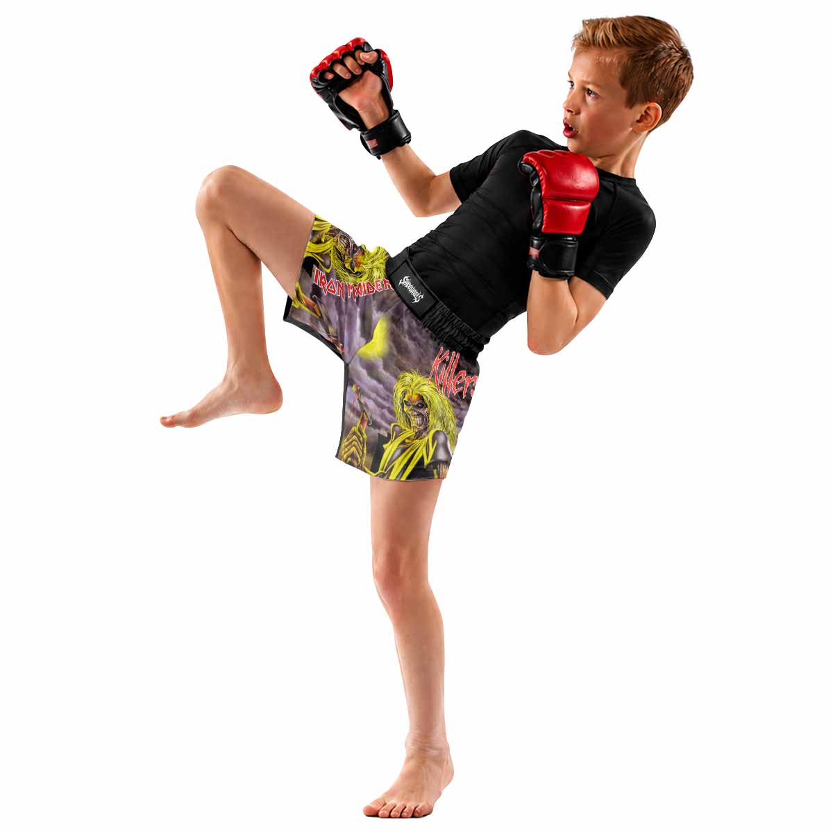 Killers Iron Maiden Kids Grappling Shorts - lifestyle