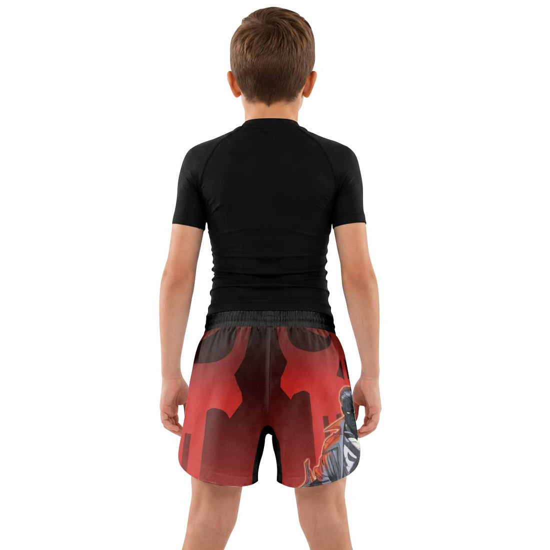 The Punisher Red Frank Castle Kids Grappling Shorts - lifestyle