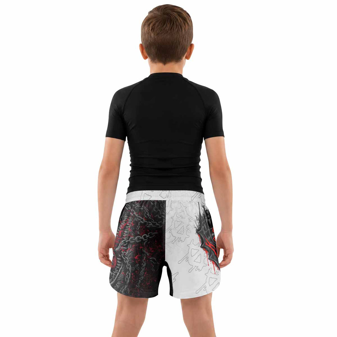 Berserk Berserker Armor Kids Grappling Shorts - lifestyle