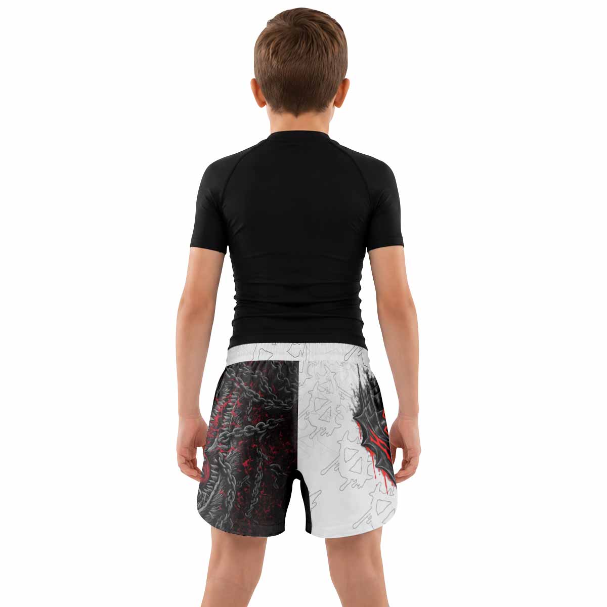 Berserk Berserker Armor Kids Grappling Shorts - lifestyle