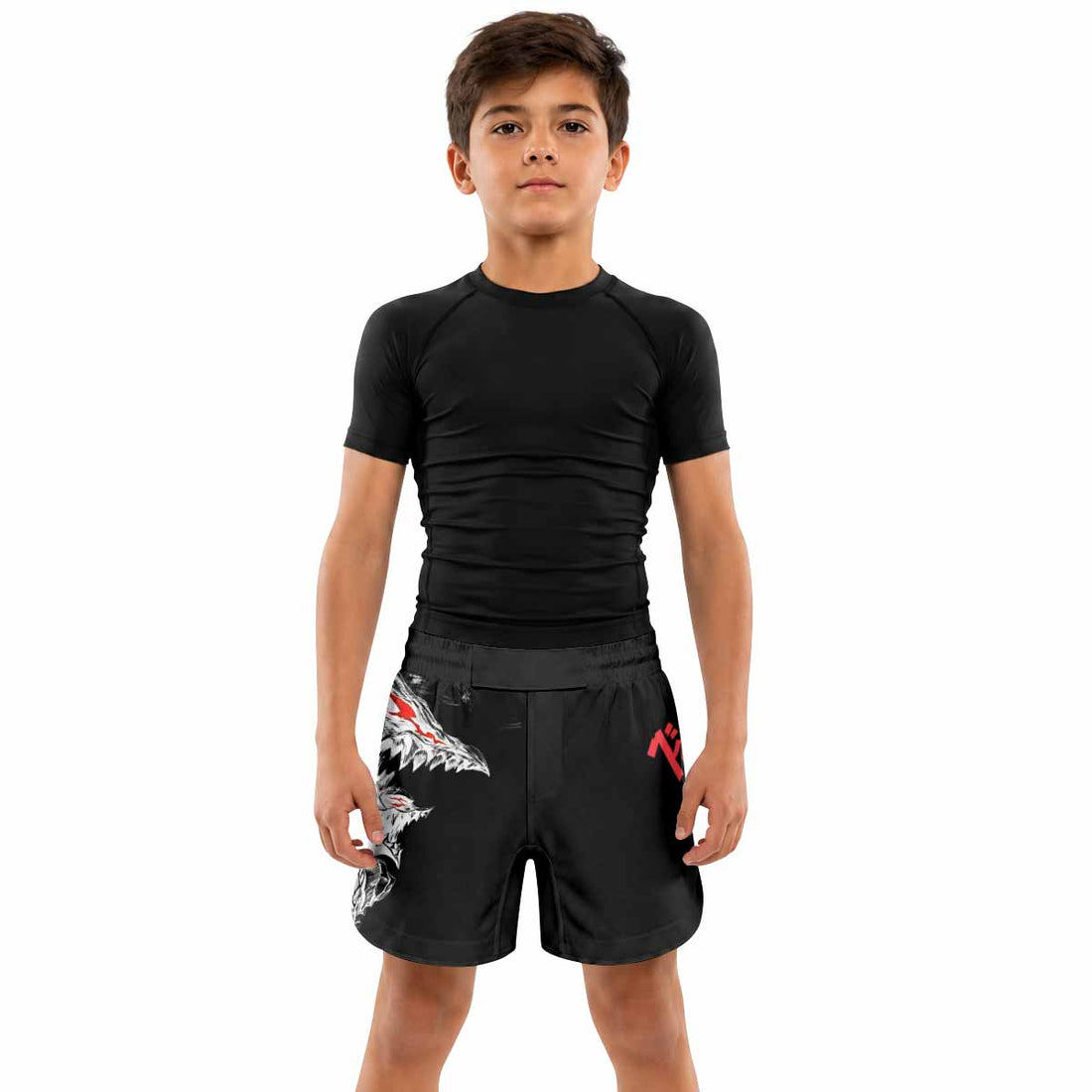 Berserk Guts Berserker Armor Kids Grappling Shorts - lifestyle