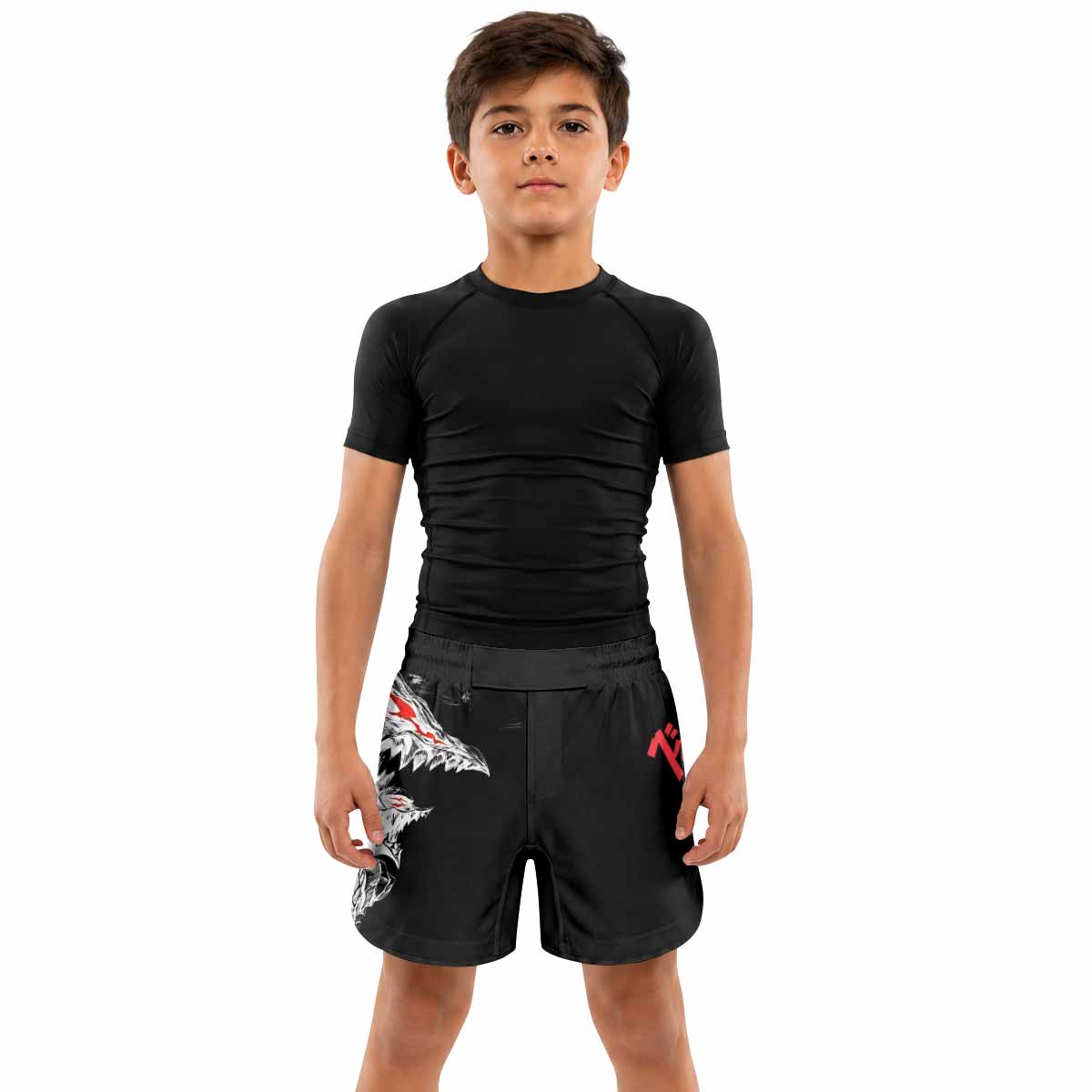 Berserk Guts Berserker Armor Kids Grappling Shorts - lifestyle
