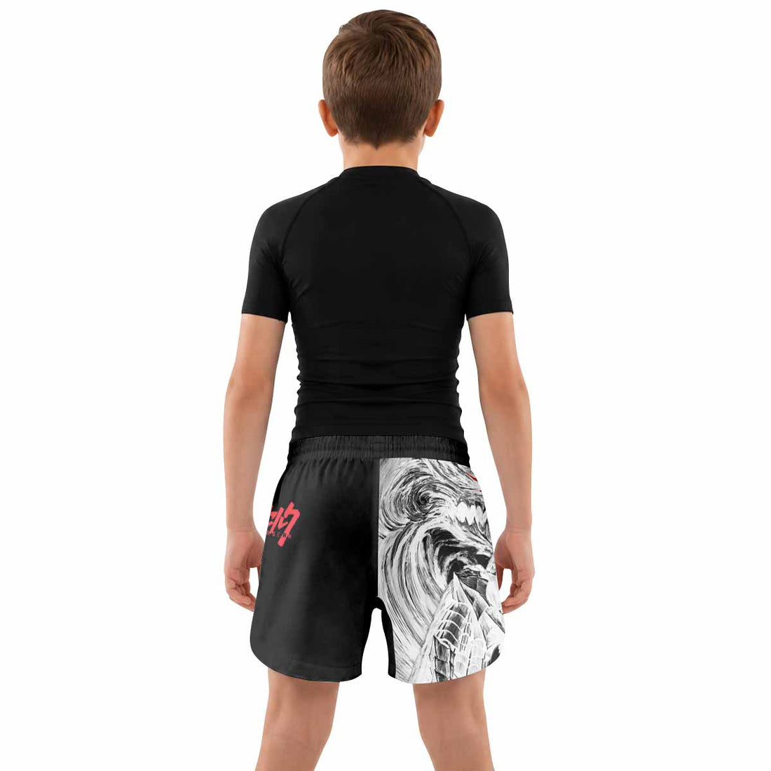 Berserk Guts Berserker Armor Kids Grappling Shorts - lifestyle