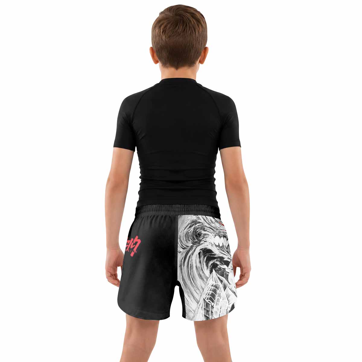 Berserk Guts Berserker Armor Kids Grappling Shorts - lifestyle