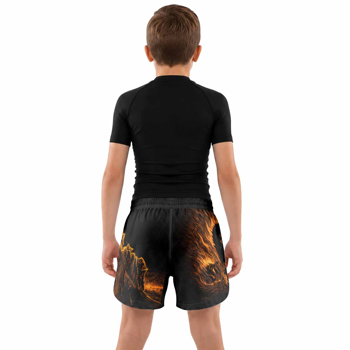 Beast of Darkness Berserk Kids Grappling Shorts - lifestyle