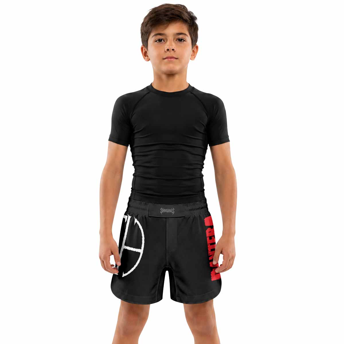 Pantera Cowboys From Hell Logo Kids Grappling Shorts - lifestyle