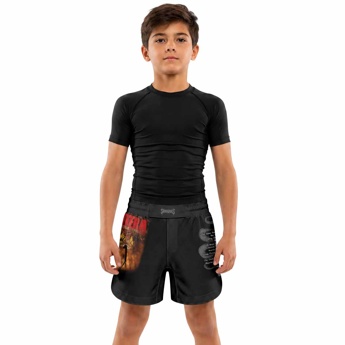 Pantera The Great Southern Trendkill Kids Grappling Shorts - lifestyle