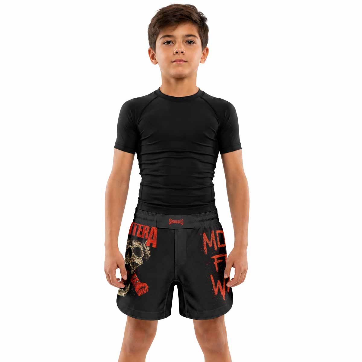 Pantera Mouth for War Kids Grappling Shorts - lifestyle