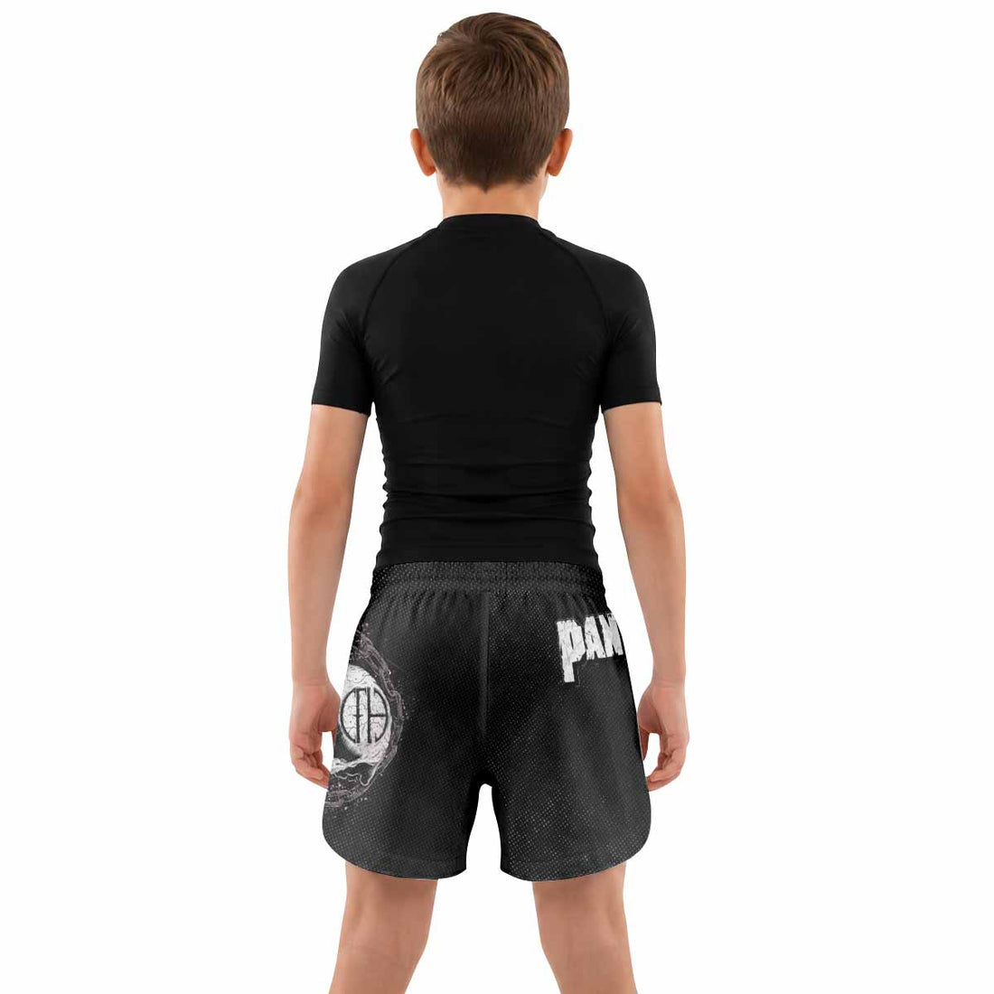 Pantera Walk Skull Kids Grappling Shorts - lifestyle