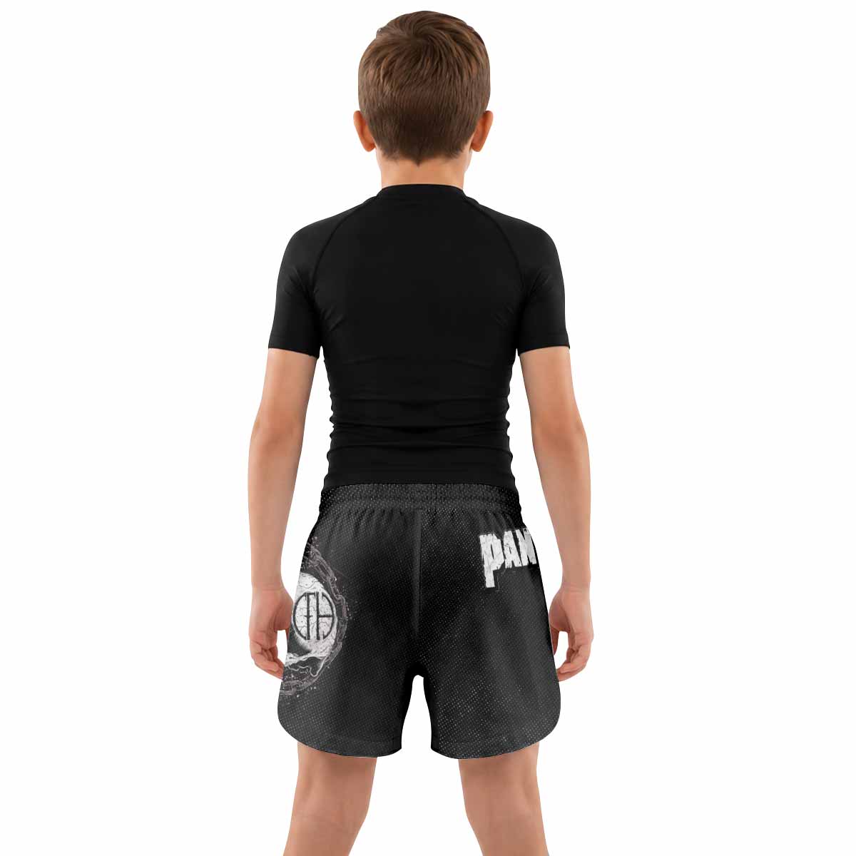 Pantera Walk Skull Kids Grappling Shorts - lifestyle