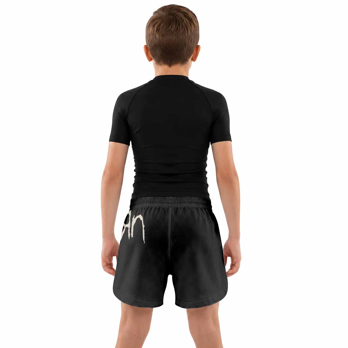 Korn Gothic Spine Kids Grappling Shorts - lifestyle