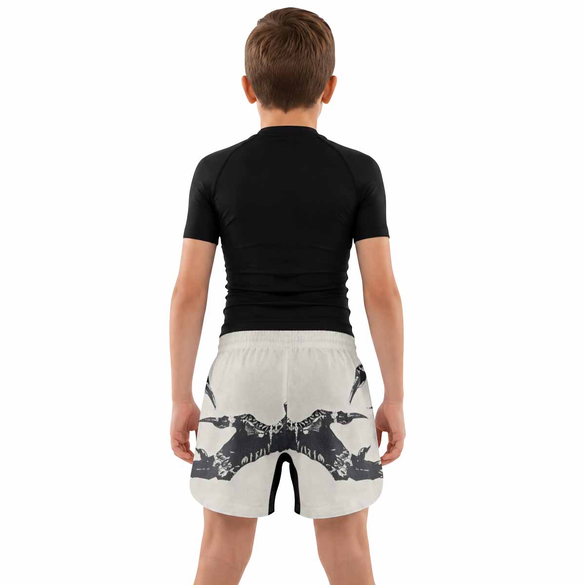 Monster Claw with Cross Kids Grappling Shorts - lifestyle