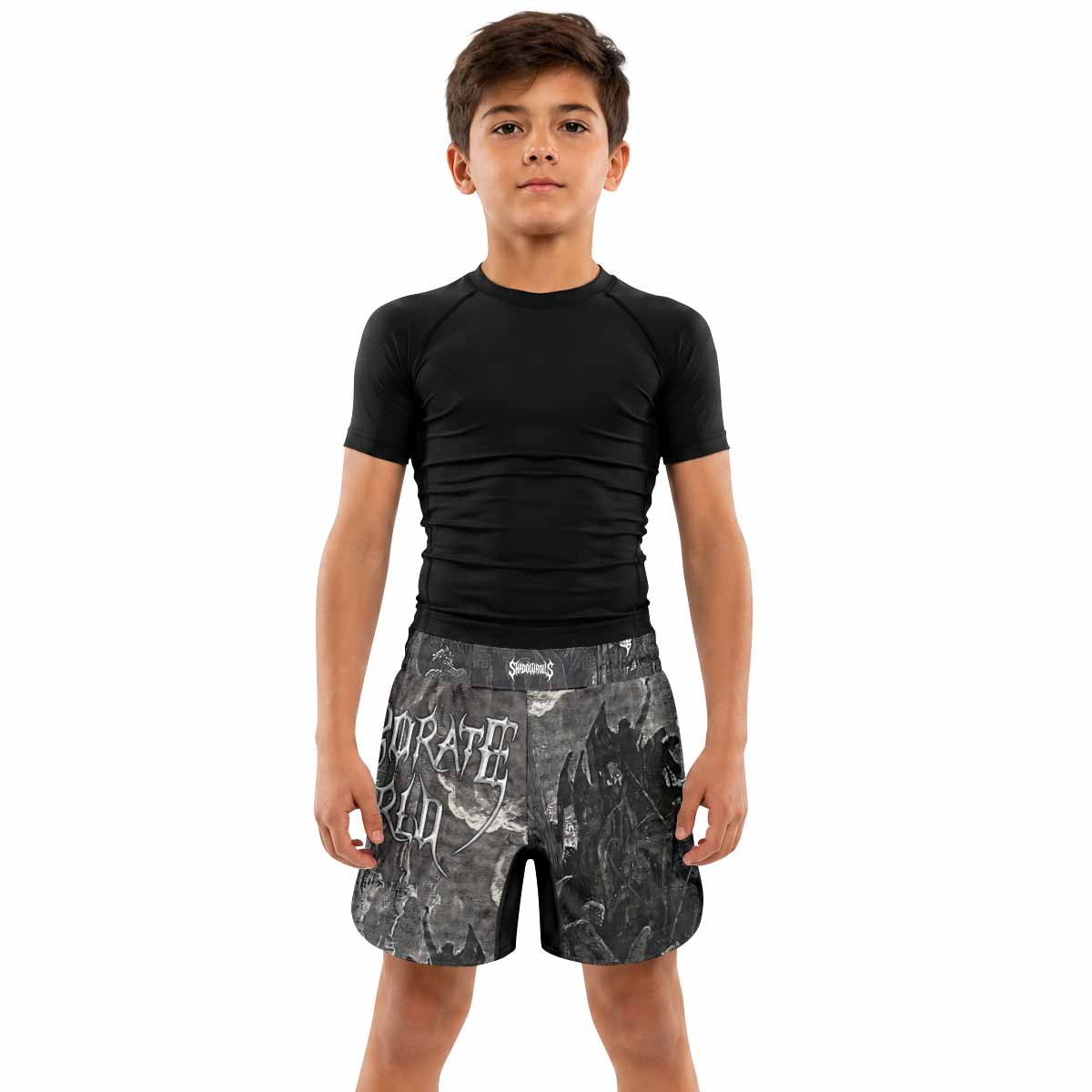 Corporate World Paradise Lost Kids Grappling Shorts - lifestyle