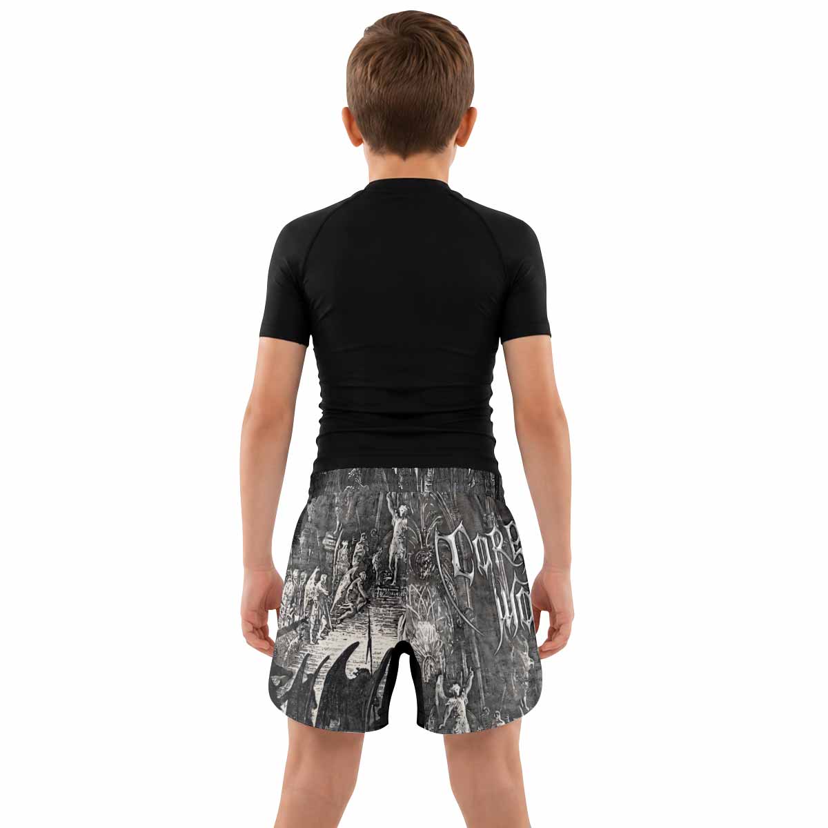 Corporate World Paradise Lost Kids Grappling Shorts - lifestyle