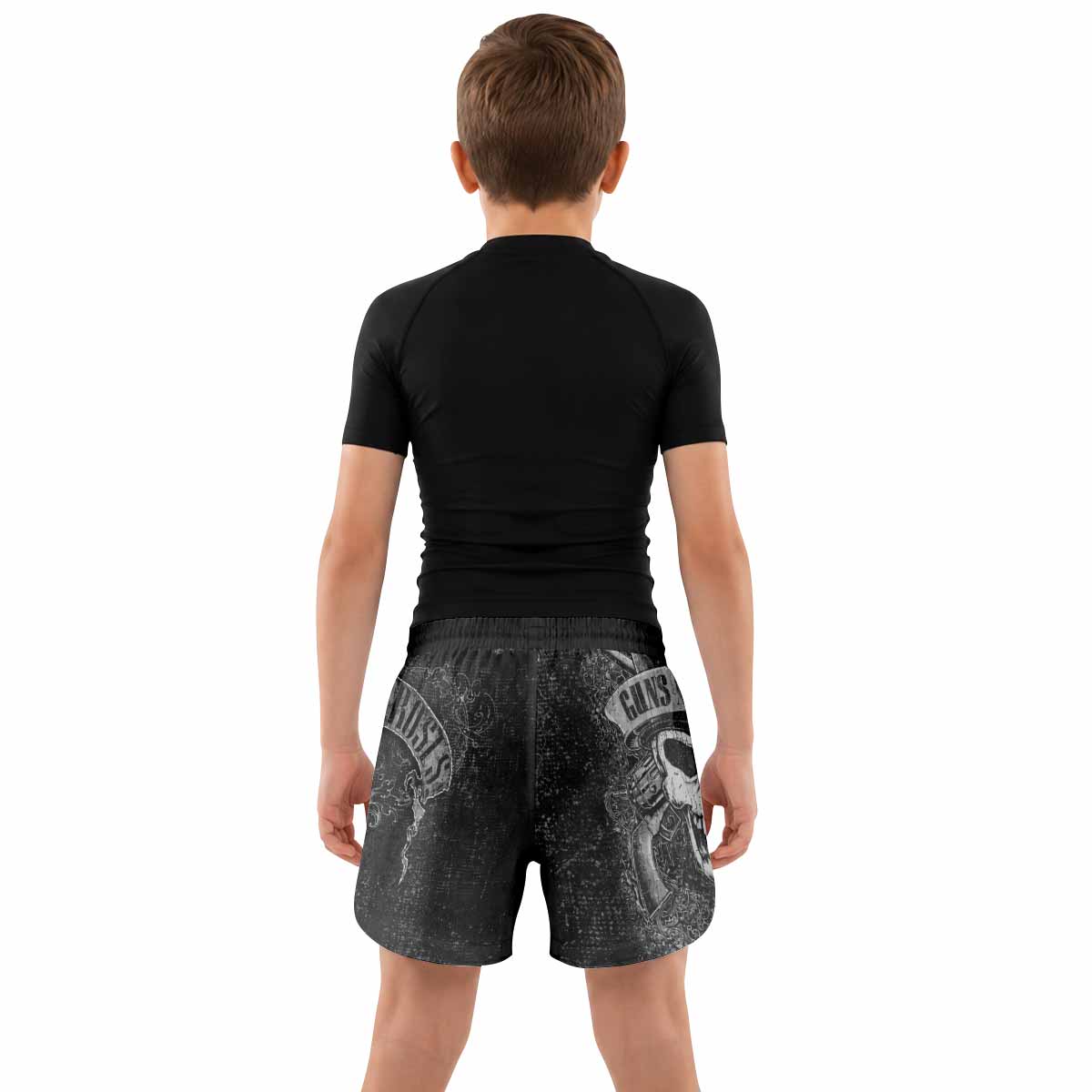 Guns N' Roses Skull Kids Grappling Shorts - lifestyle