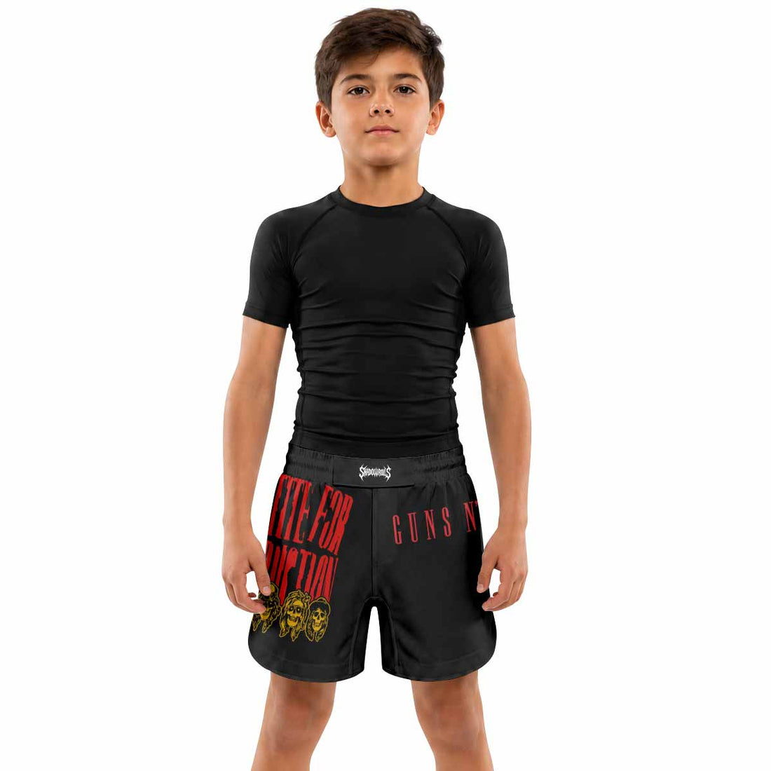 Guns N' Roses Appetite for Destruction Kids Grappling Shorts - lifestyle